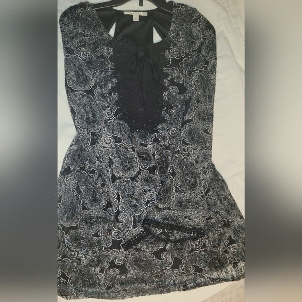 Witchy Long Sleeve Womens Goth Dress, Size Small